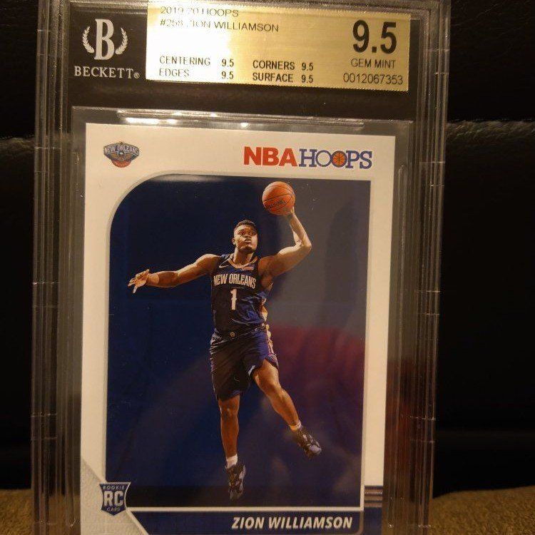 2019-20 Hoops Zion Williamson BGS 9.5 GEM MINT RC