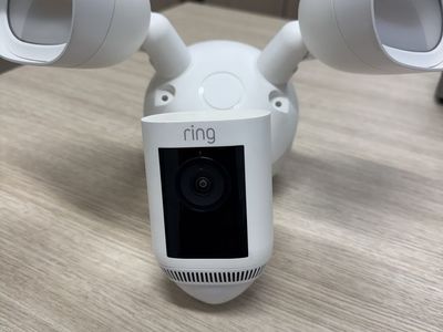 Ring Floodlight Cam Wired Pro Outdoor Security Camera White - Two-Way Talk, Siren, 3D Motion Detection