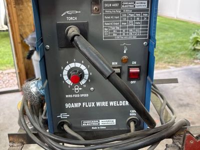 Wire feed welder and metal chop saw