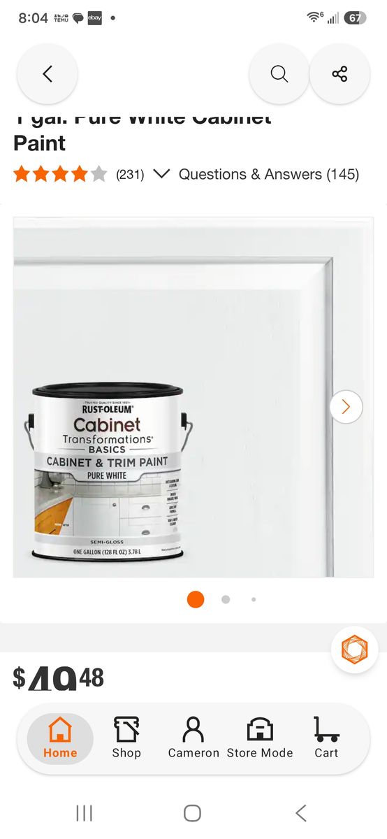 Rust-Oleum Cabinet Transformations