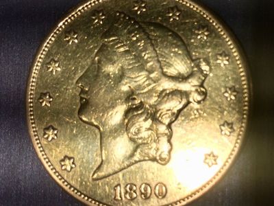 1890 CC $20 Gold liberty 1-ounce