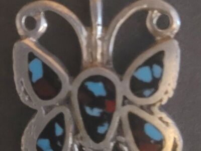 Vintage Native American
Butterfly Pendent Sterling