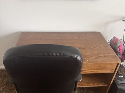 Wooden Office Desk with Storage