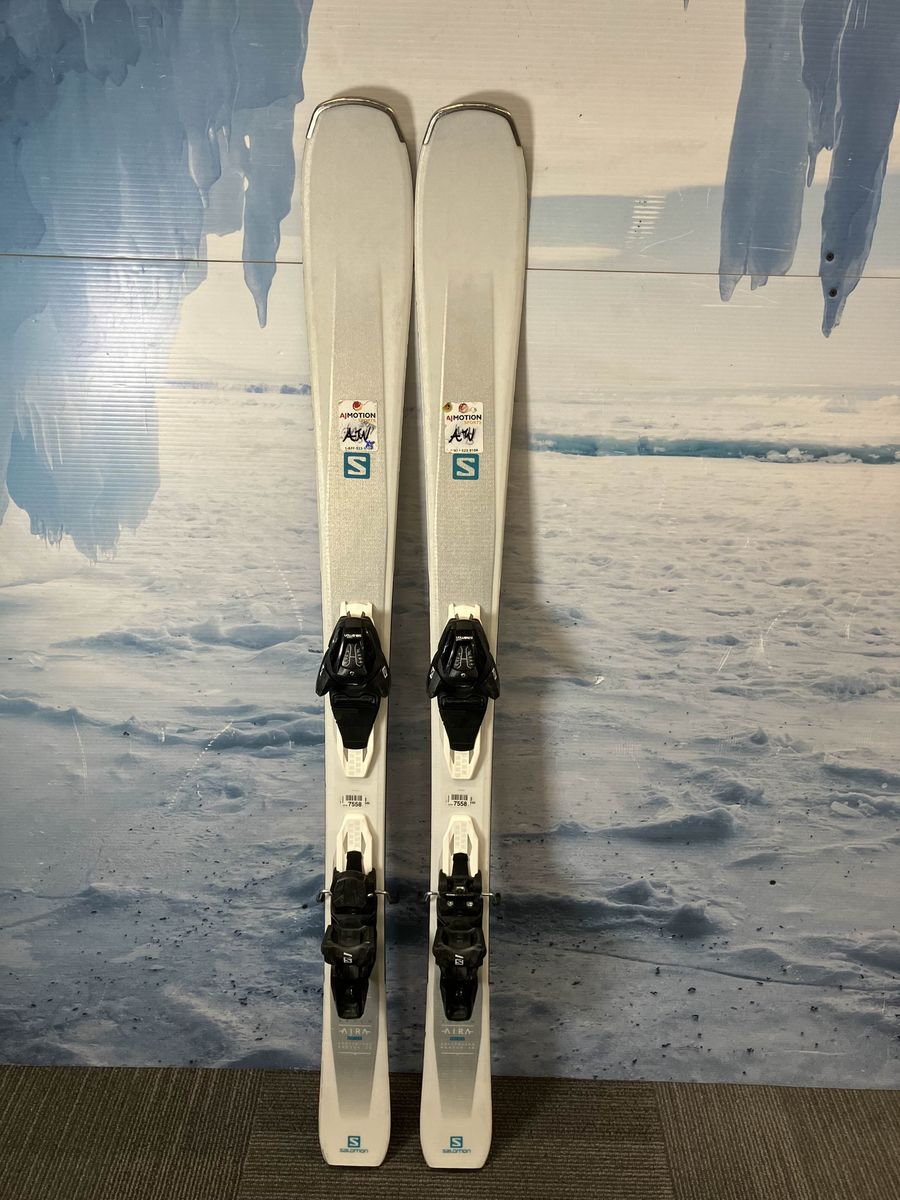 Used Salomon Aira 76 140cm Skis w/Salomon Lithium 10 Bindings