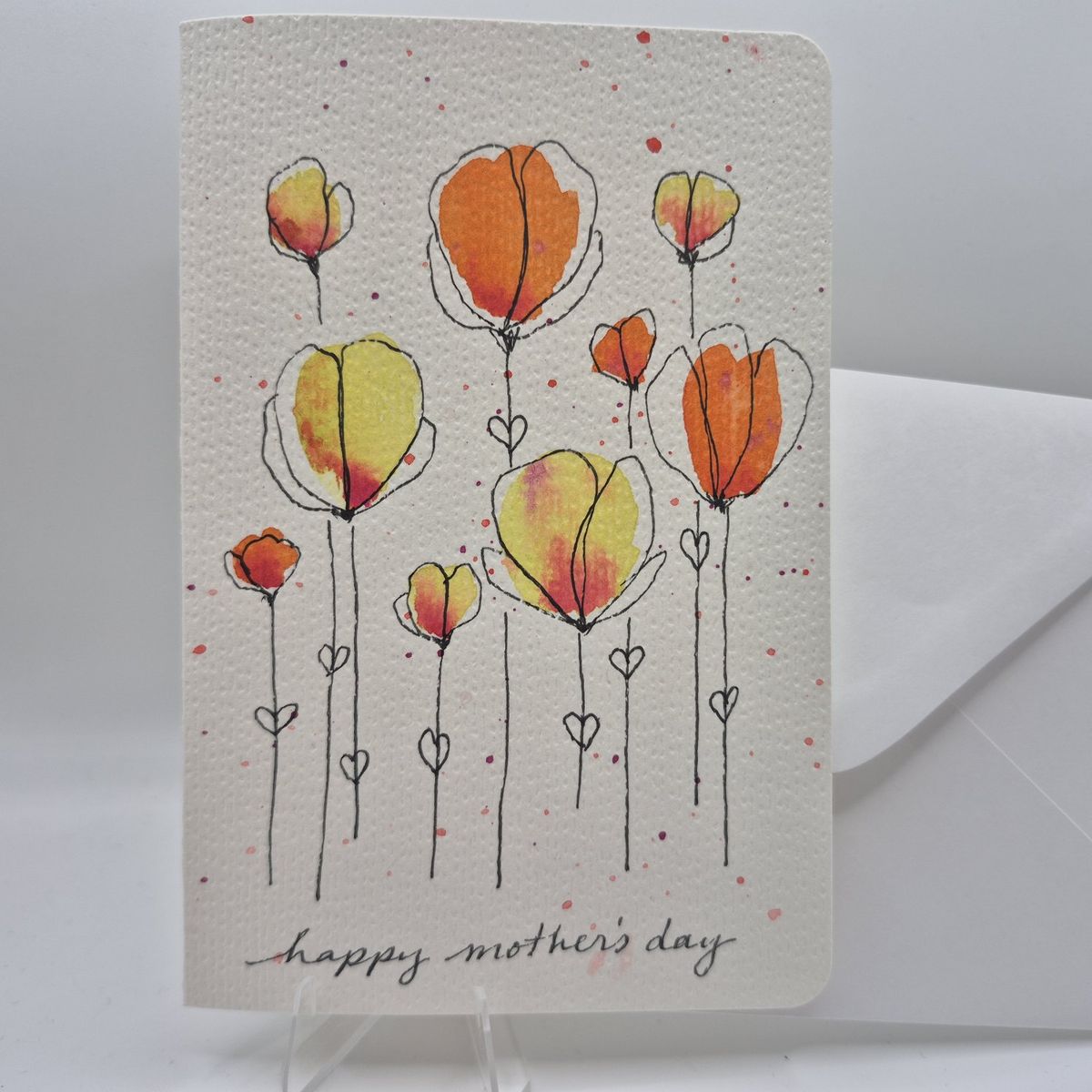 Hand-Painted Mother's Day Card