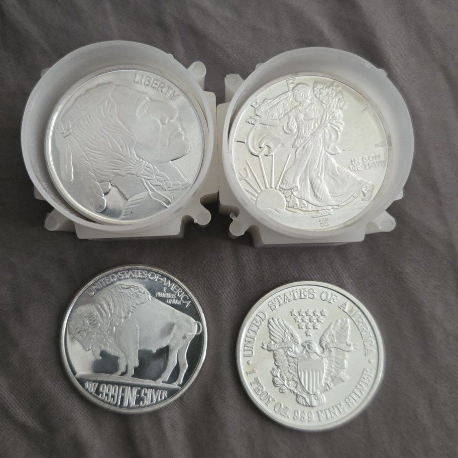 1 Oz generic silver rounds