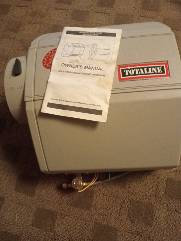 Totaline Whole House Bypass Humidifier with Owner's Manual and Solenoid Valve