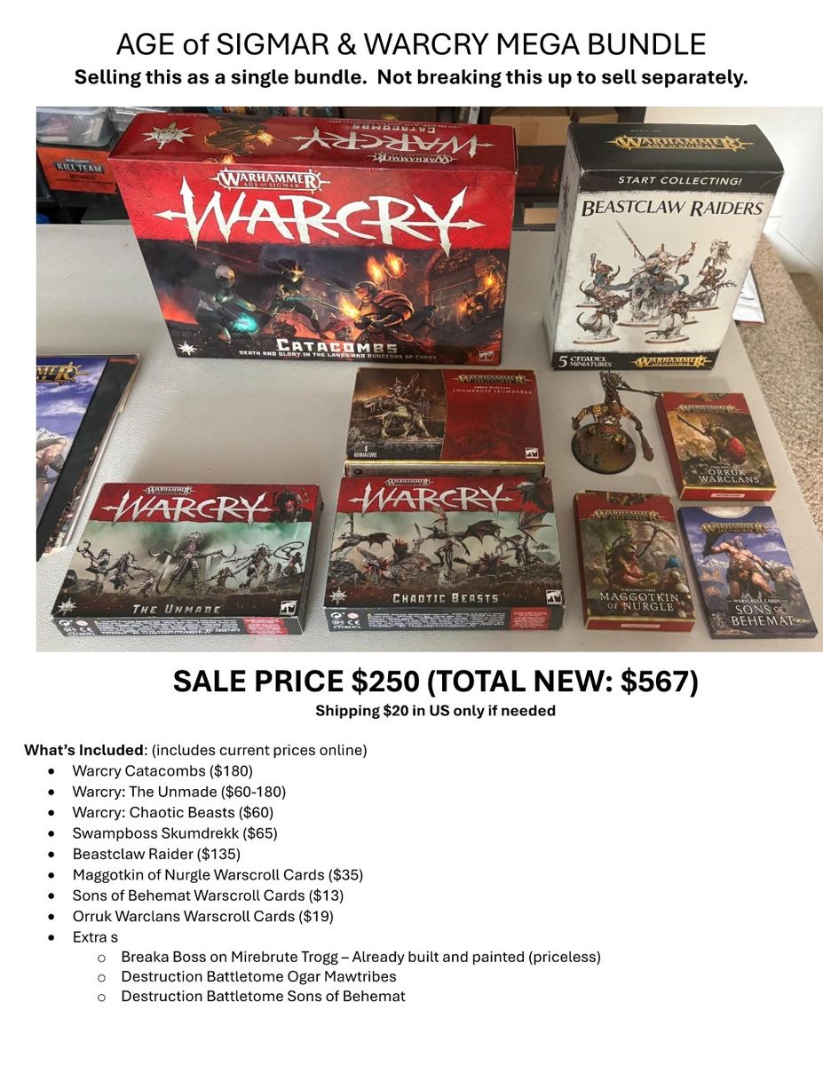 Age of Sigmar & Warcry MEGA BUNDLE