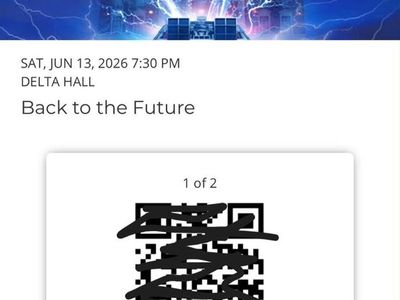 Two Back to the Future Broadway at Eccles Tickets for Saturday, June 13 at 7:30pm