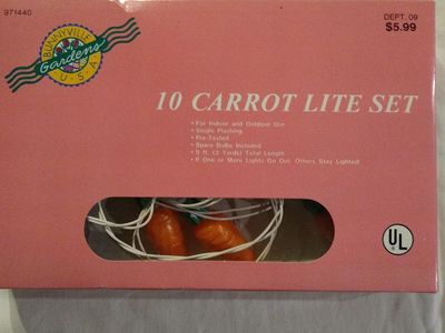 Decorative Carrot Shaped Light String