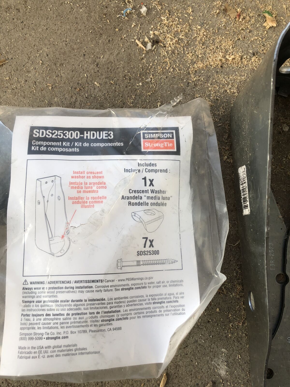 Sipson Strong-tie HDUE Holddiwn