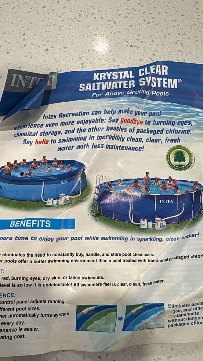 Intex 15 x 42 pool please read description
