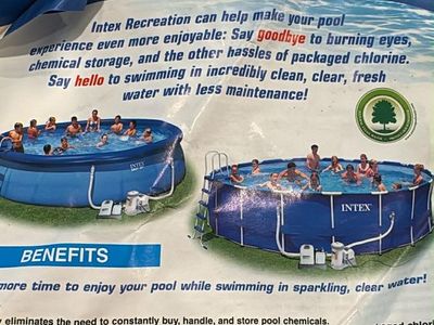 Intex 15 x 42 pool please read description