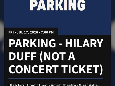 Hilary Duff Concert Ultra Premier Parking Pass - Utah First Credit Union Amphitheatre - July 17, 2026