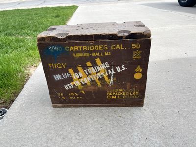 Vintage Military Ammo Box