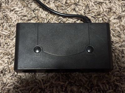Generic 4-Port GameCube Controller Adapter Hub for Nintendo Switch, Wii U, & PC - Black
