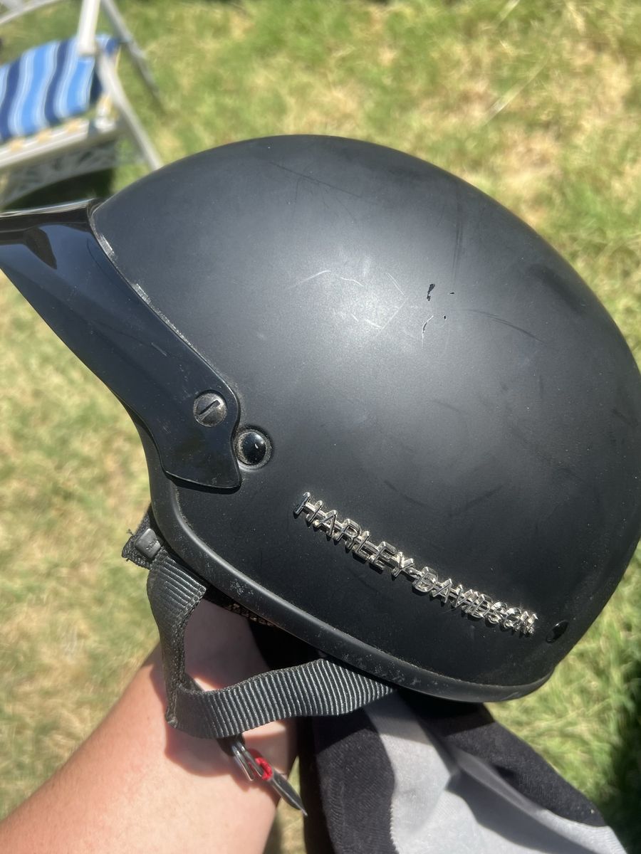 Harley Davidson Helmet Size Small Zipper Neck Guard