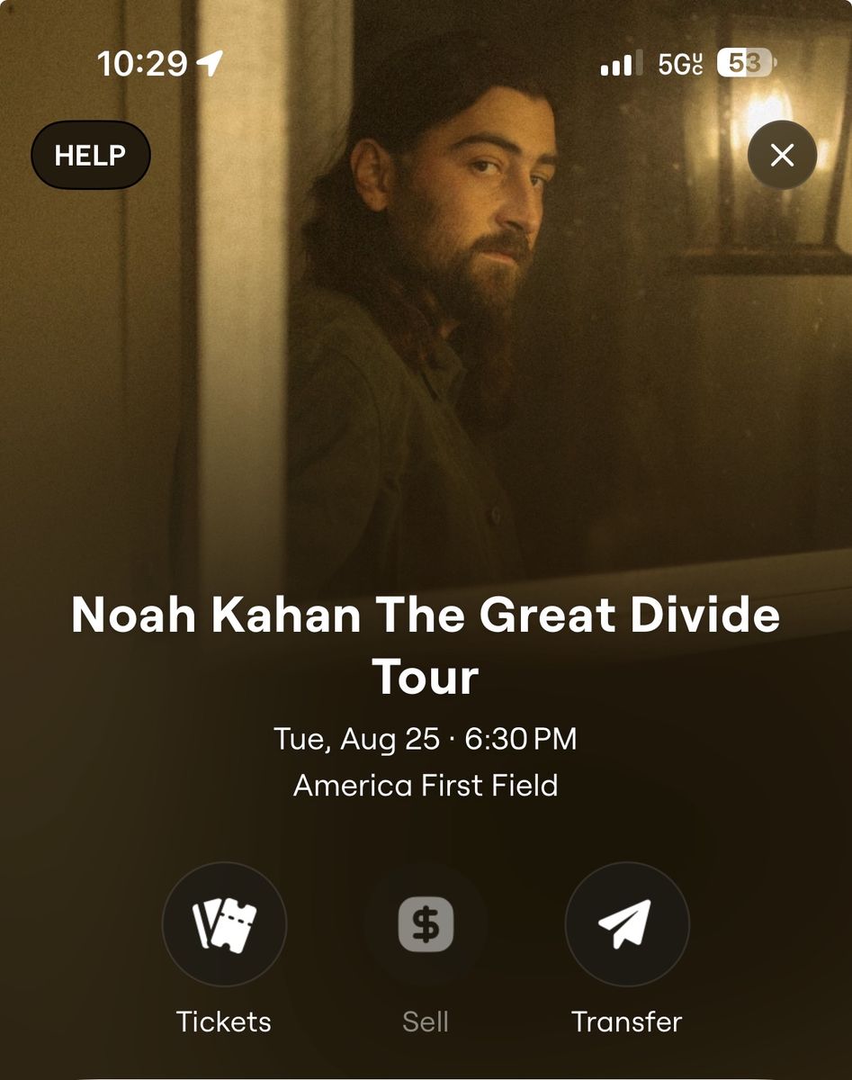 Noah Kahan Floor Seats!