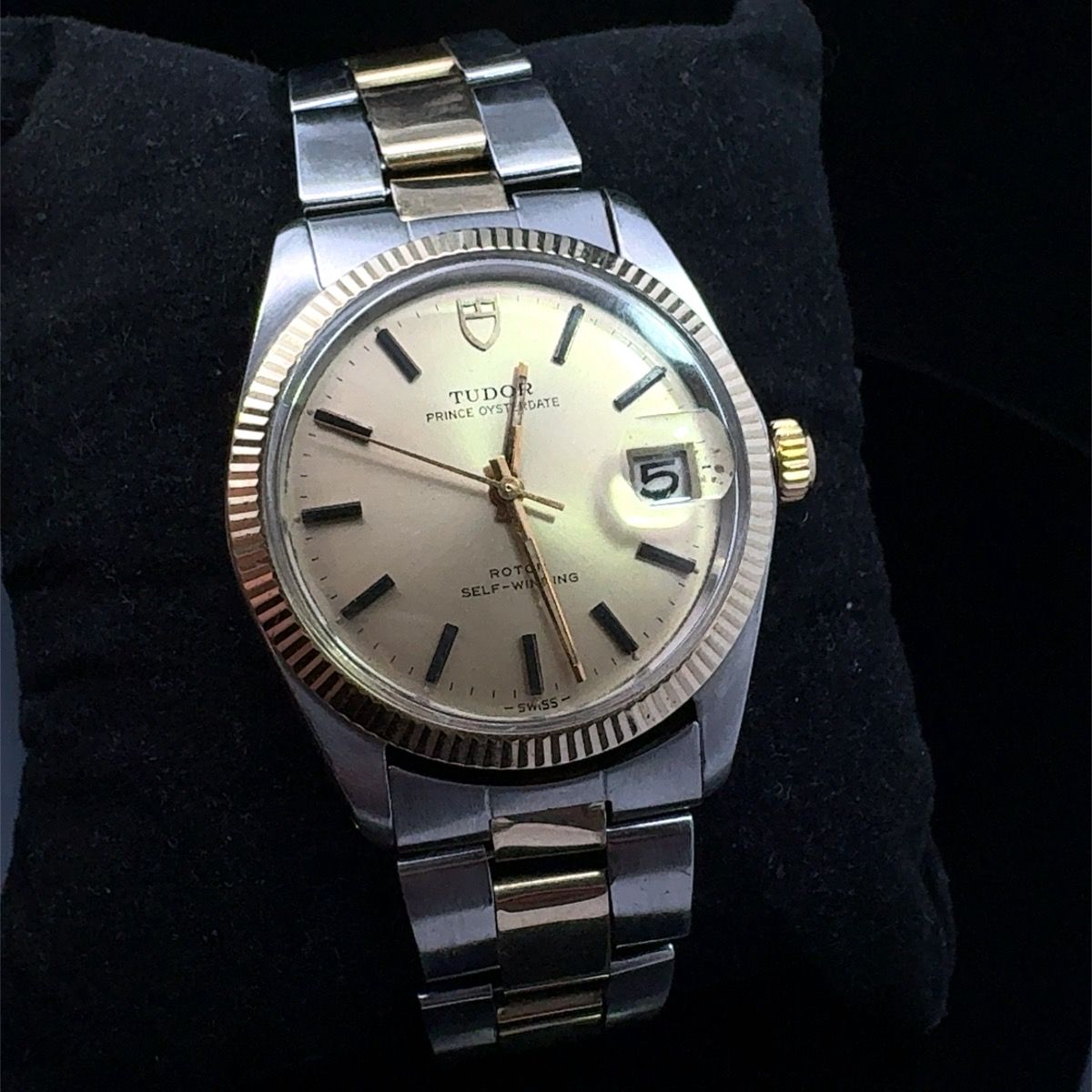 Tudor Prince Oyster Date 2 Tone Wristwatch 34mm Case 7990/3 #WCP034937