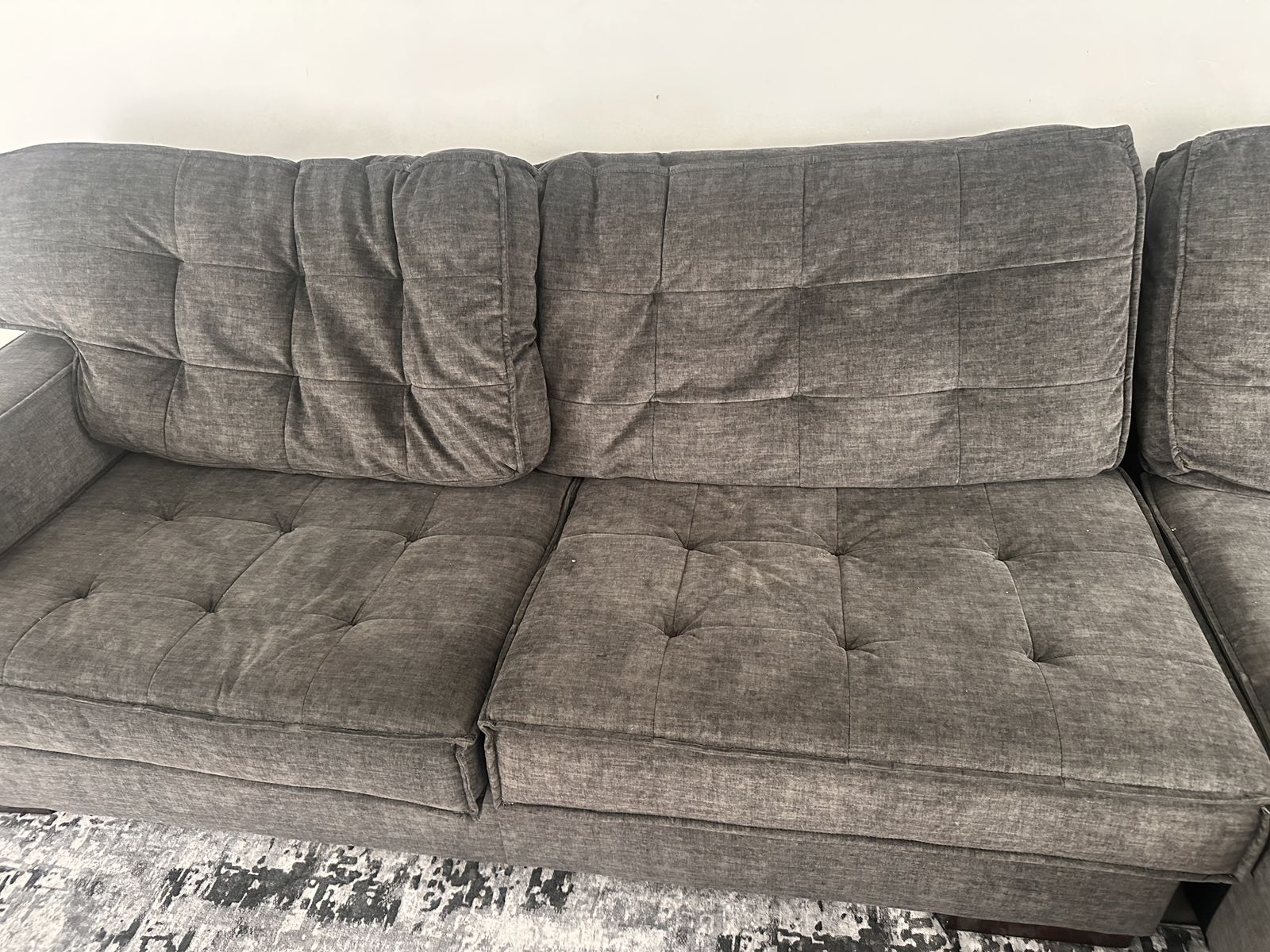 Grey Microfiber Sectional