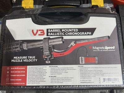 MagnetoSpeed V3 Barrel Mounted Ballistic Chronograph - Measures Muzzle Velocity, High Accuracy