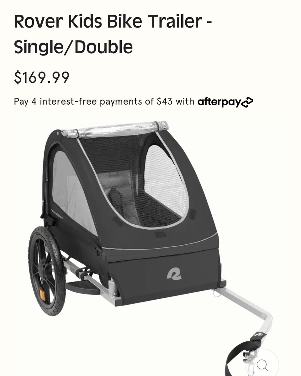 Rover Kids Bike Trailer - Single