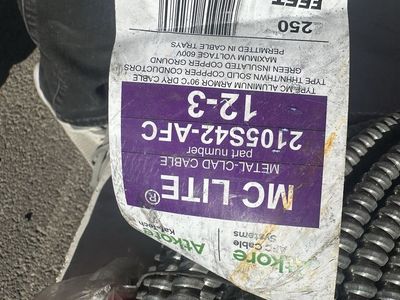 1,360 ft Bulk Electrical Wire Package - 12/3, 12/2, & 10/2 MC Lite Aluminum Cable