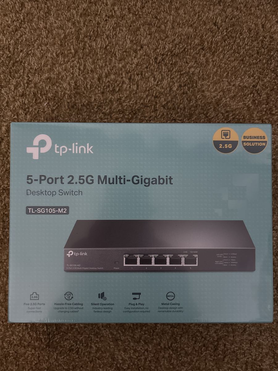 5-Port 2.5G Multi-Gigabit Desktop Switch Brand New
