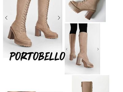 Women’s heeled lace up boot-two pair, same size, different colors