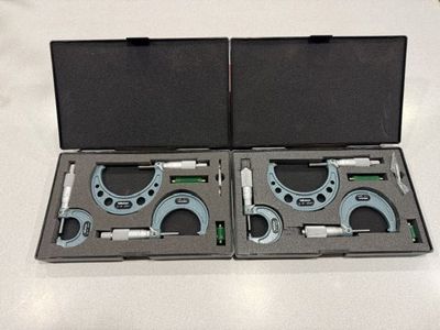 2 sets of Mitutoyo 103-922 Outside Micrometers
