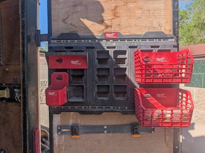 Milwaukee wall mount and various attachmentsx4