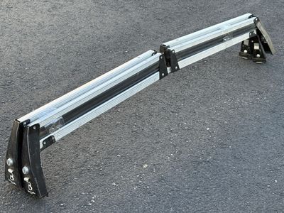 Vintage Barrecrafters ski rack great retro look for Jeep Cherokee XJ, landcruisers, Ford Broncos Chevy Blazers, roof rack
