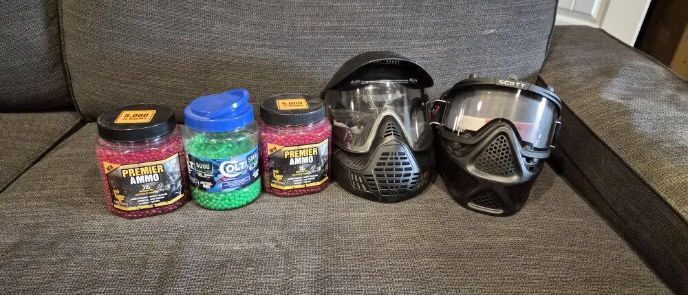 airsoft masks and bbs
