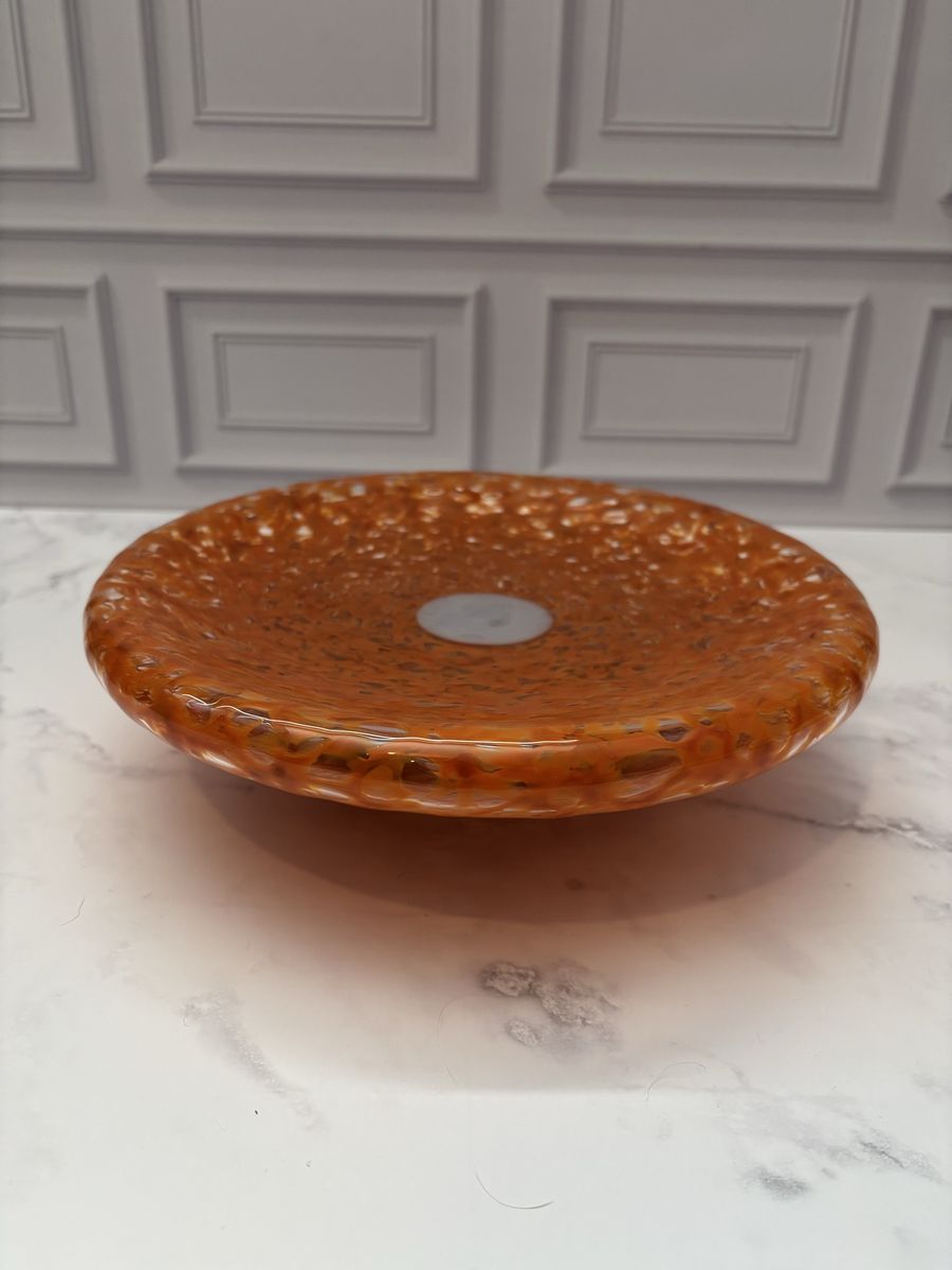 Signed O’Dell Art Glass Bowl