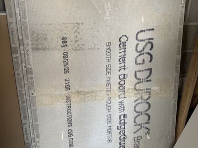 “New” Cement Backer BoardSheets- $10 Per Board