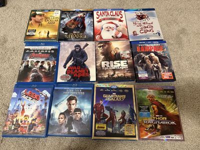 Huge Blu-Ray Movie Lot: Marvel, DC, DISNEY, illumination, Harry Potter & MORE!