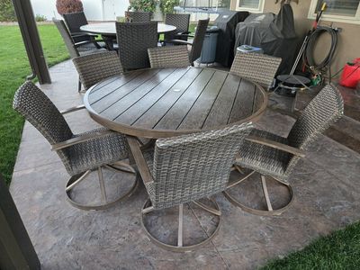 7PC OUTDOOR PATIO SET w/COVER