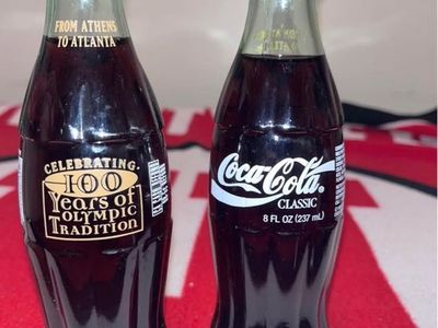 Vintage Coca-Cola Classic 8oz Bottles - 1996 Atlanta Olympics 6-Pack