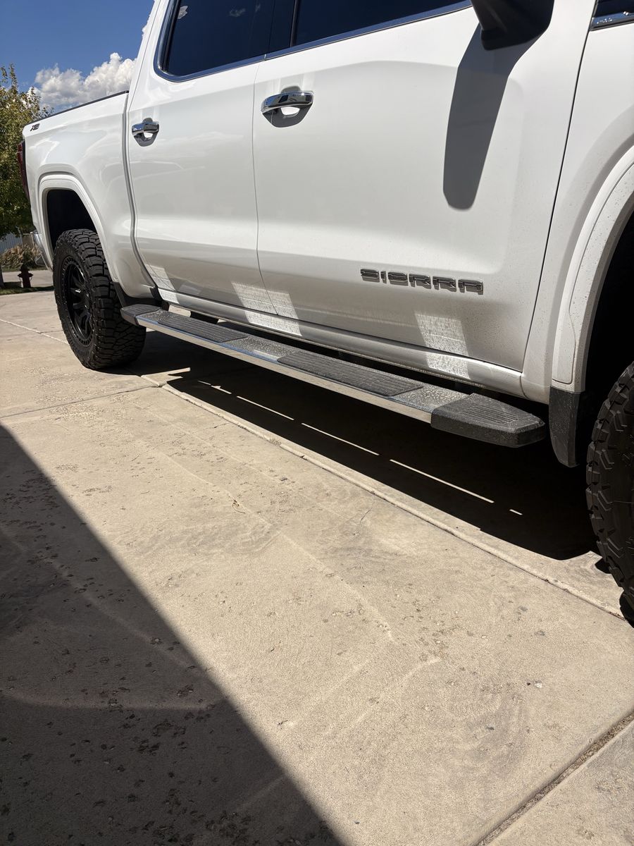 GMC Sierra Crew Cab Running Boards Step Bars OEM