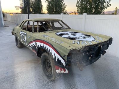 1976 Chevrolet Chevelle Demolition Derby Car - Figure 8 Ready, Roll Cage, Racing Seat