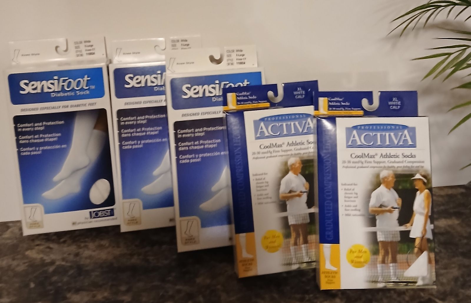 5 New XL Compression Socks