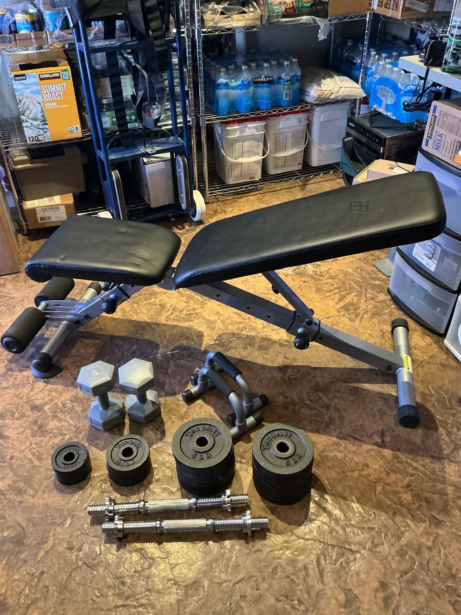 Dumbbells And Bench For Sale