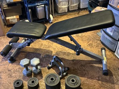 Dumbbells And Bench For Sale