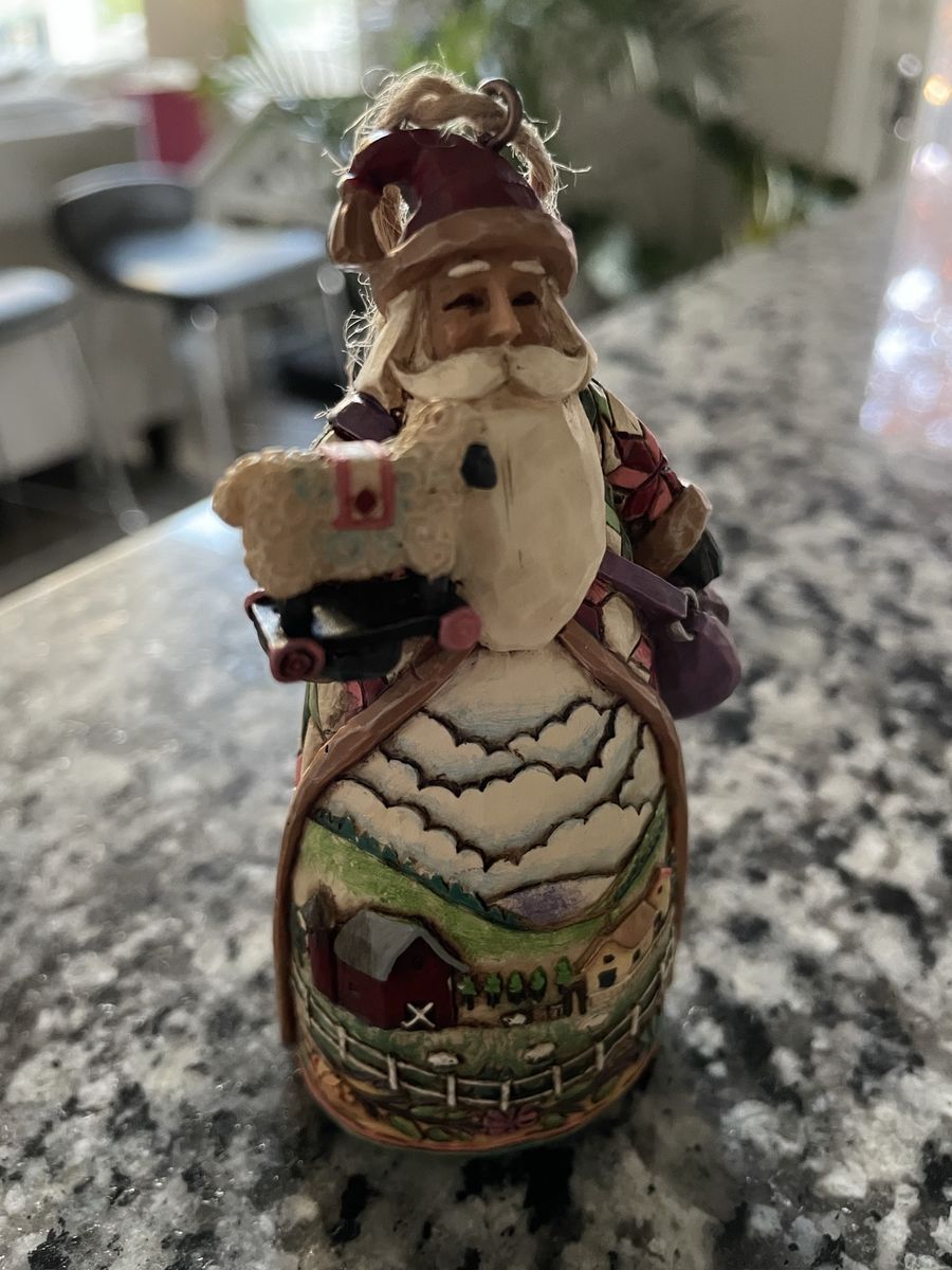 Jim Shore Santa With Scenes Ornament
