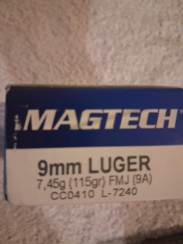 Magtech 9mm Luger ammunition