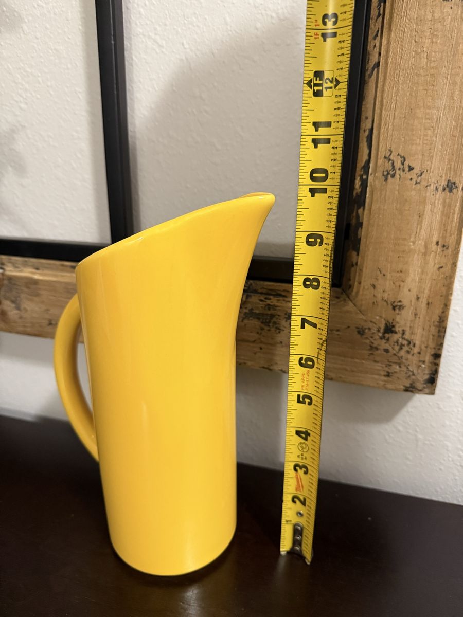 10" Yellow Pitcher