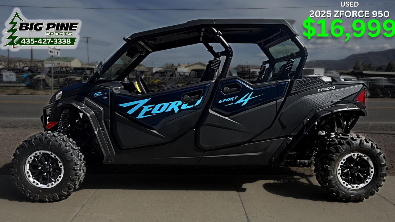 2025 CFMOTO ZFORCE 950 Sport 4 – Street Legal – 301 Miles
