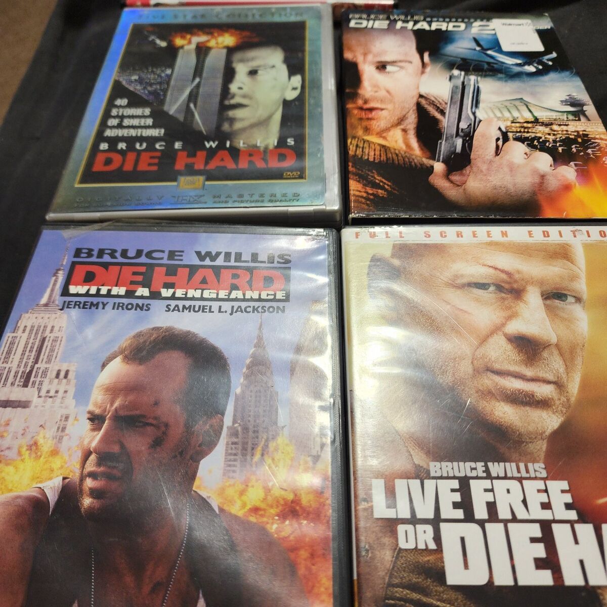 Die Hard movies 1-4 DVDs