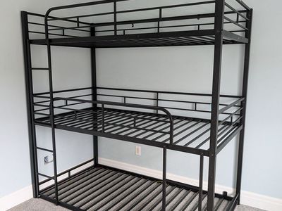 Triple bunk bed frame