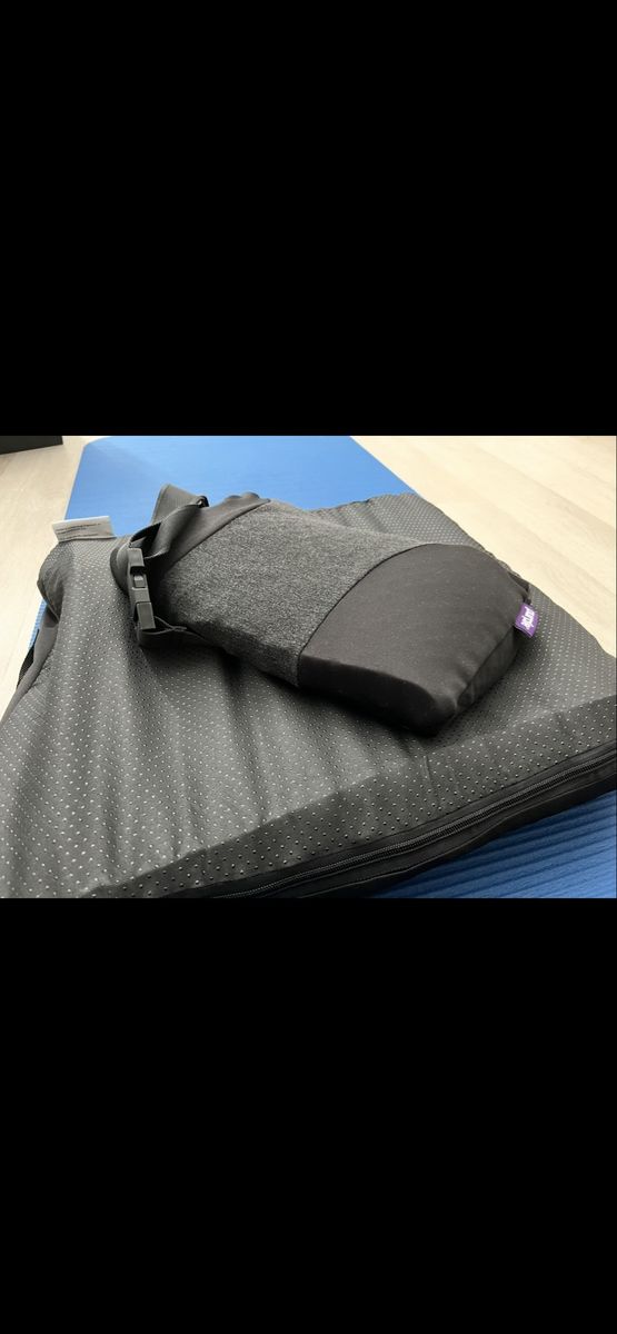 Purple Seat Cushion and Back Support Lumbar Pillow Set